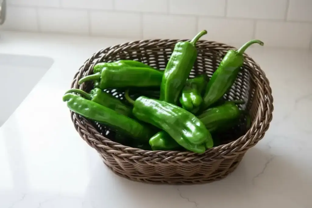 Grilled Sesame Shishito Peppers