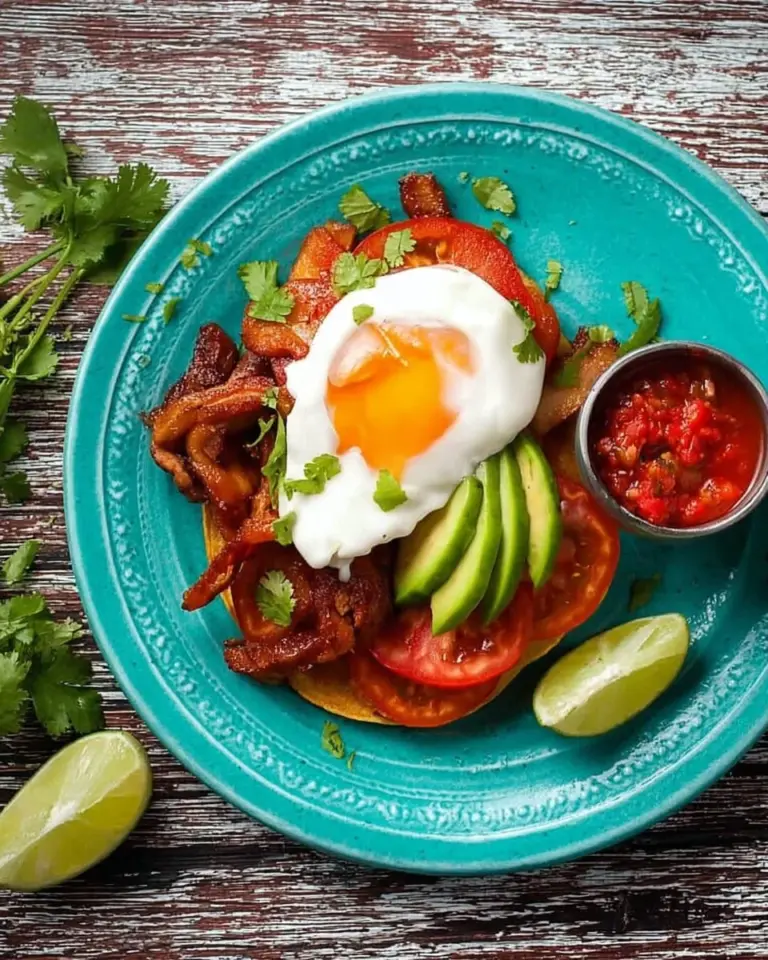 Delicious bacon and egg breakfast tacos served on a plate.