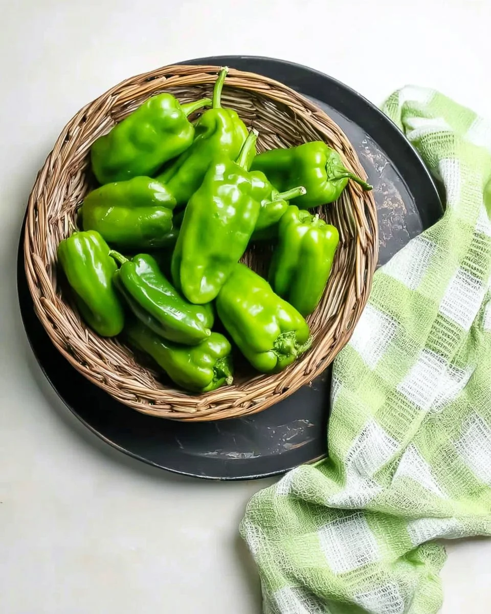 Grilled Sesame Shishito Peppers