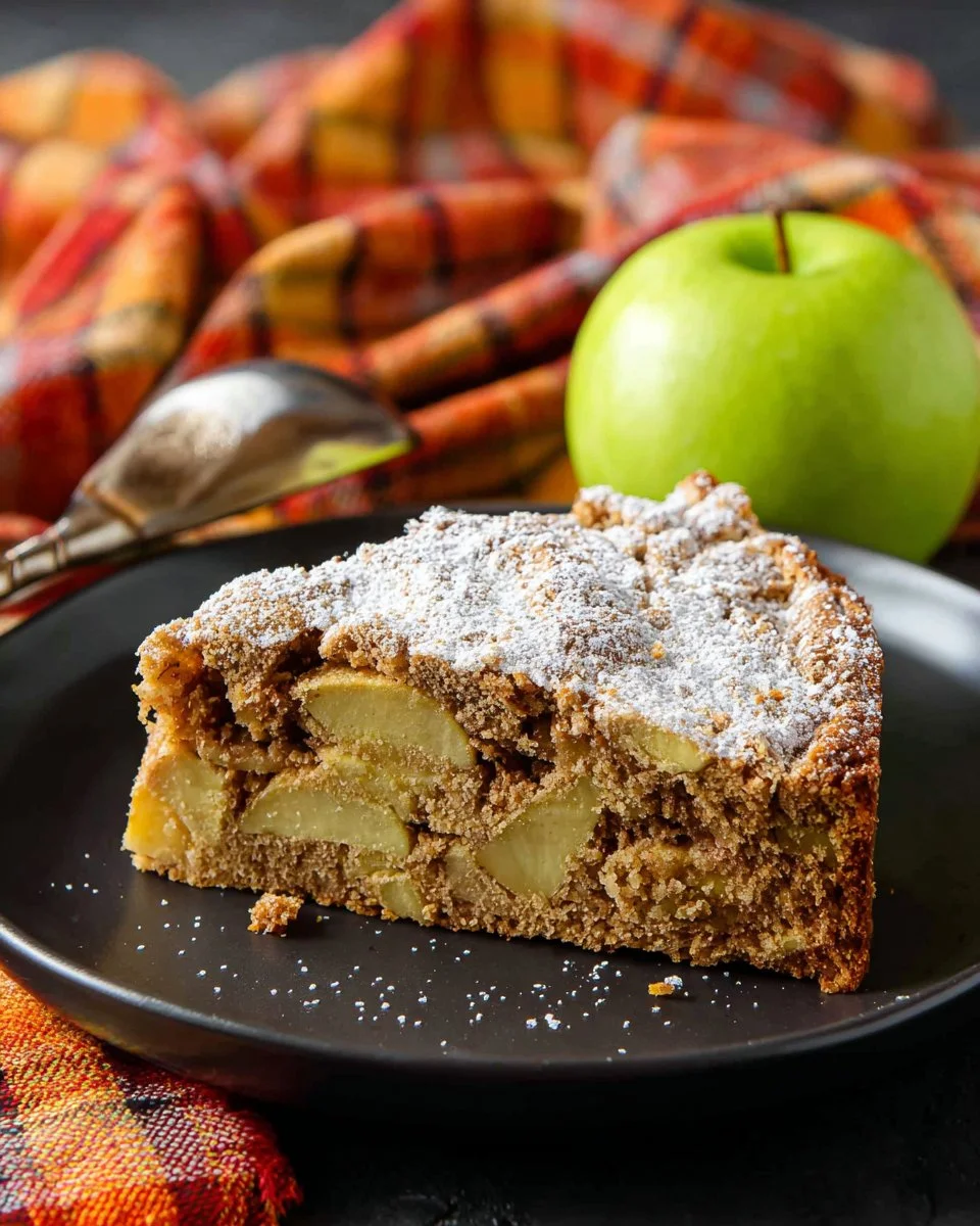 Delicious Apple Walnut Cake with fresh apples and walnuts, perfect for dessert.