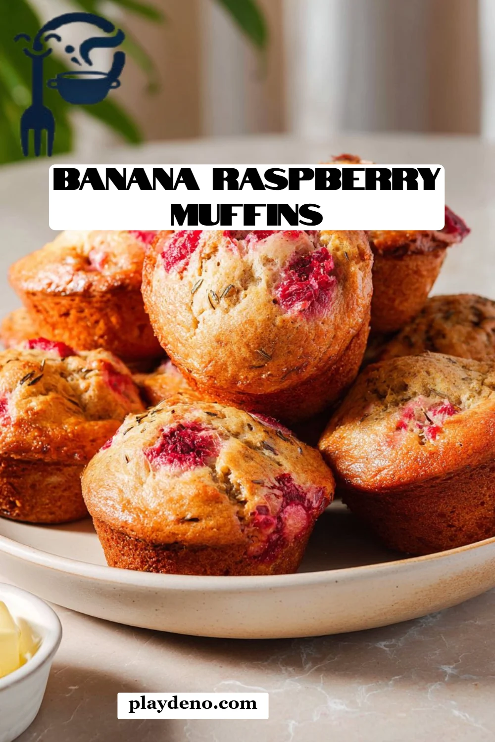 Banana Raspberry Muffins