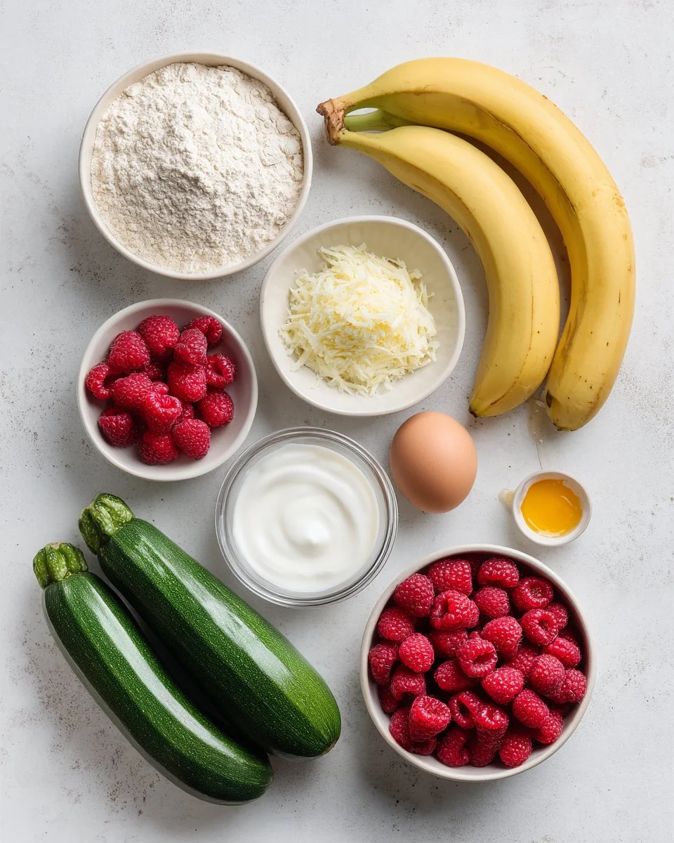 Banana Raspberry Muffins