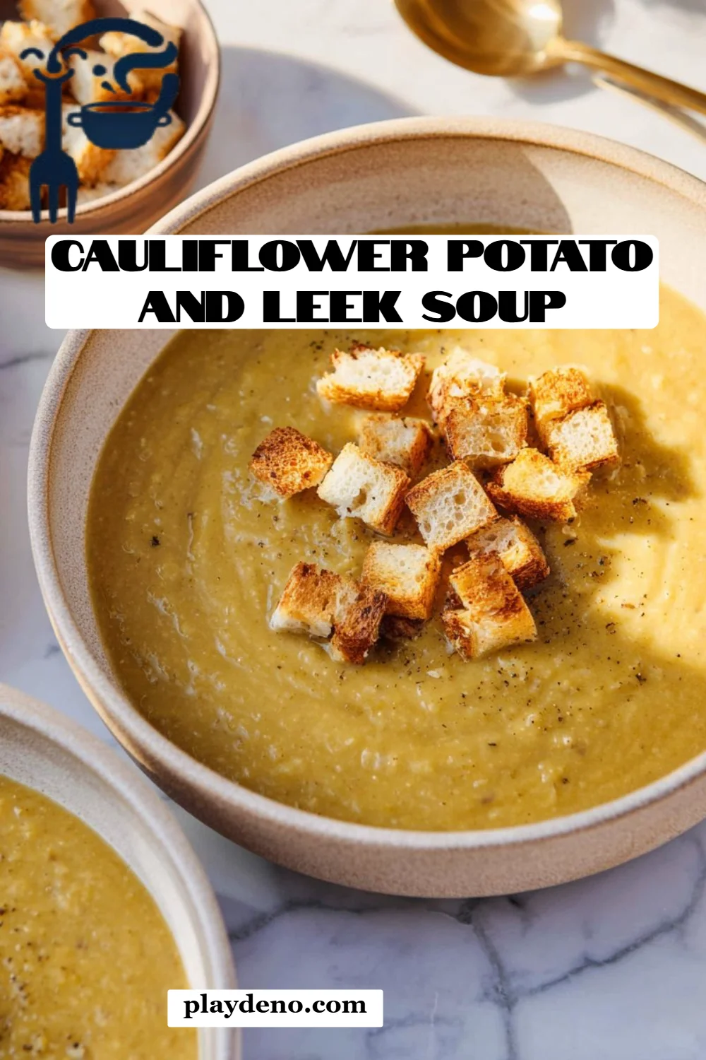 Cauliflower Potato and Leek Soup