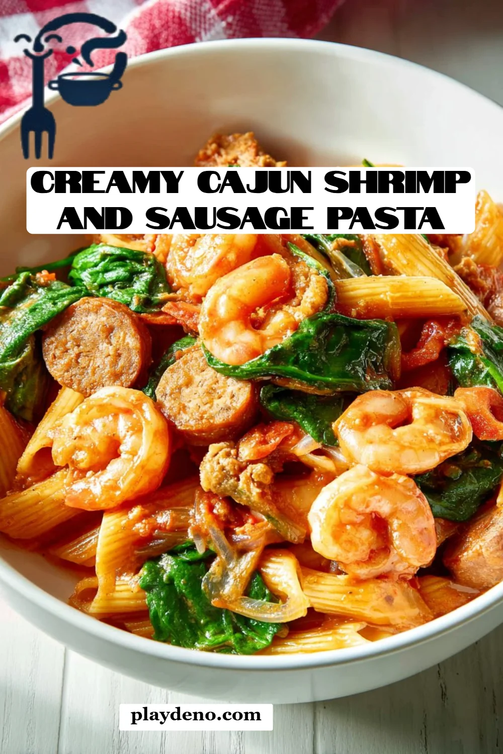 Creamy Cajun Shrimp and Sausage Pasta