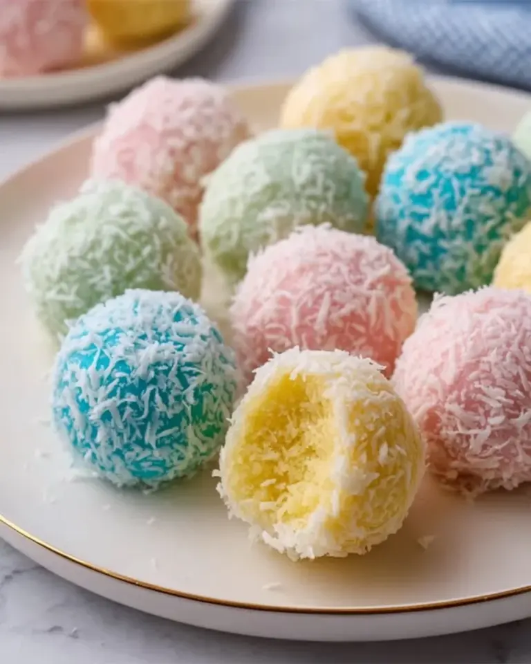 Easter Bunny Coconut Tails dessert for festive celebrations