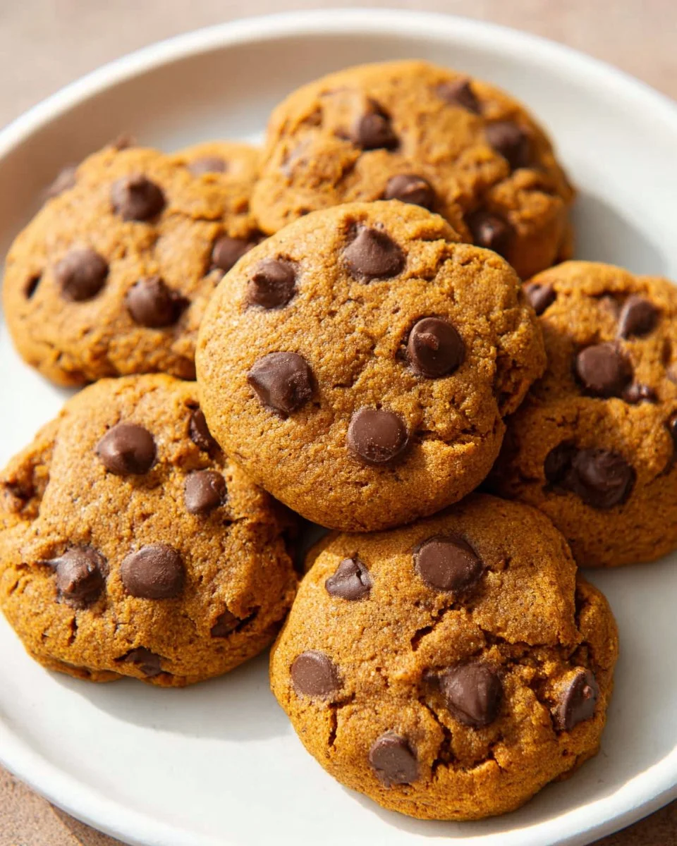 Gluten-free pumpkin cookies decorated with fall spices and flavors