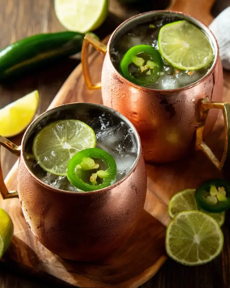 Mexican Mule cocktail with tequila, ginger beer, and lime in a copper mug