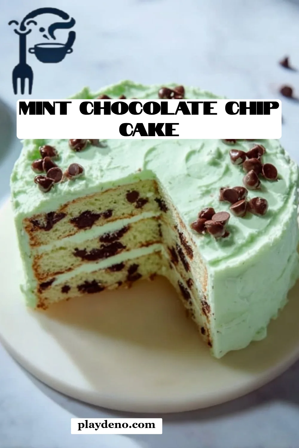Mint Chocolate Chip Cake