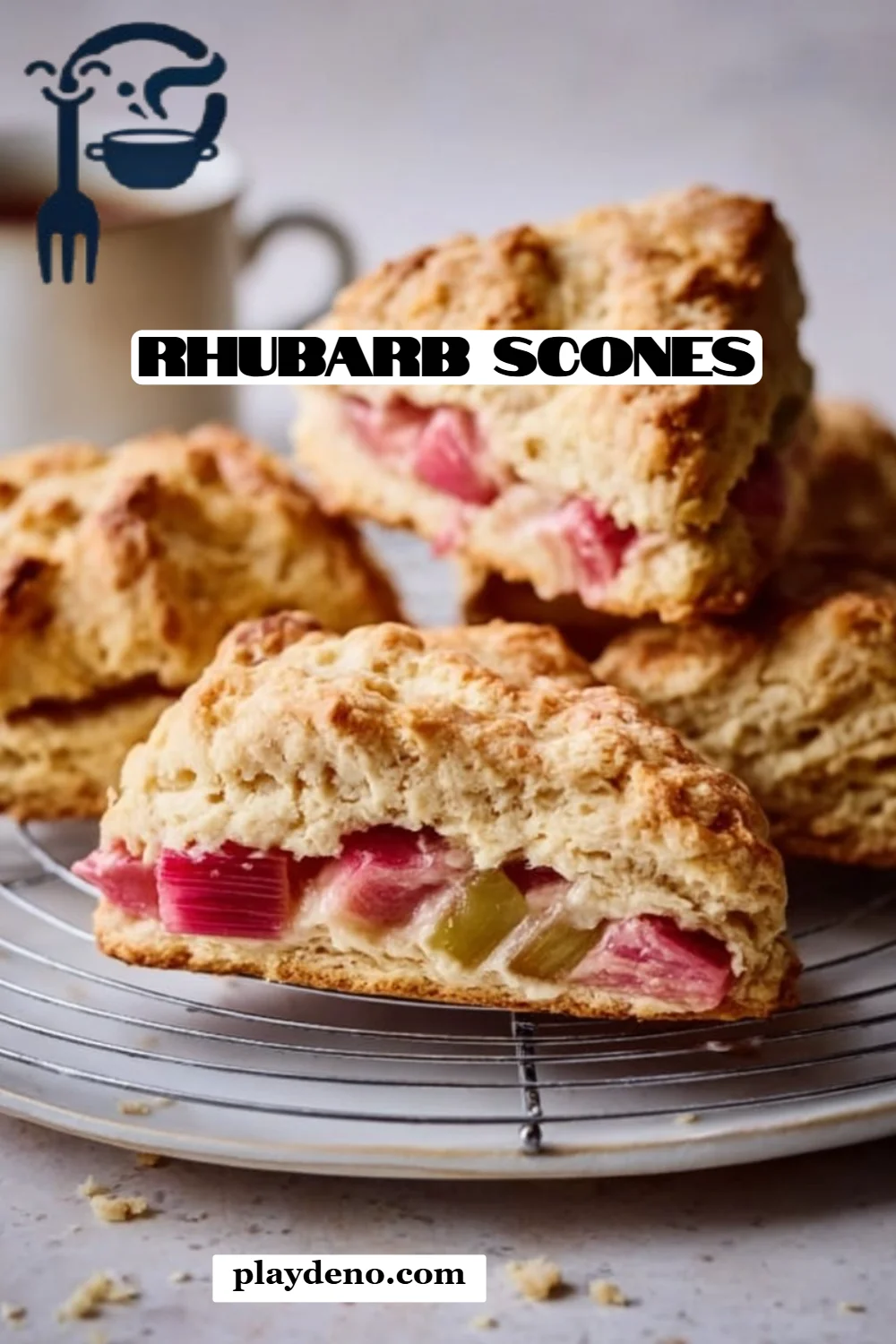 Rhubarb Scones