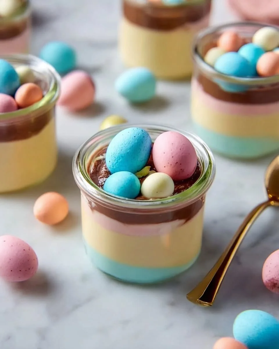 Robin Egg Fudge Jars