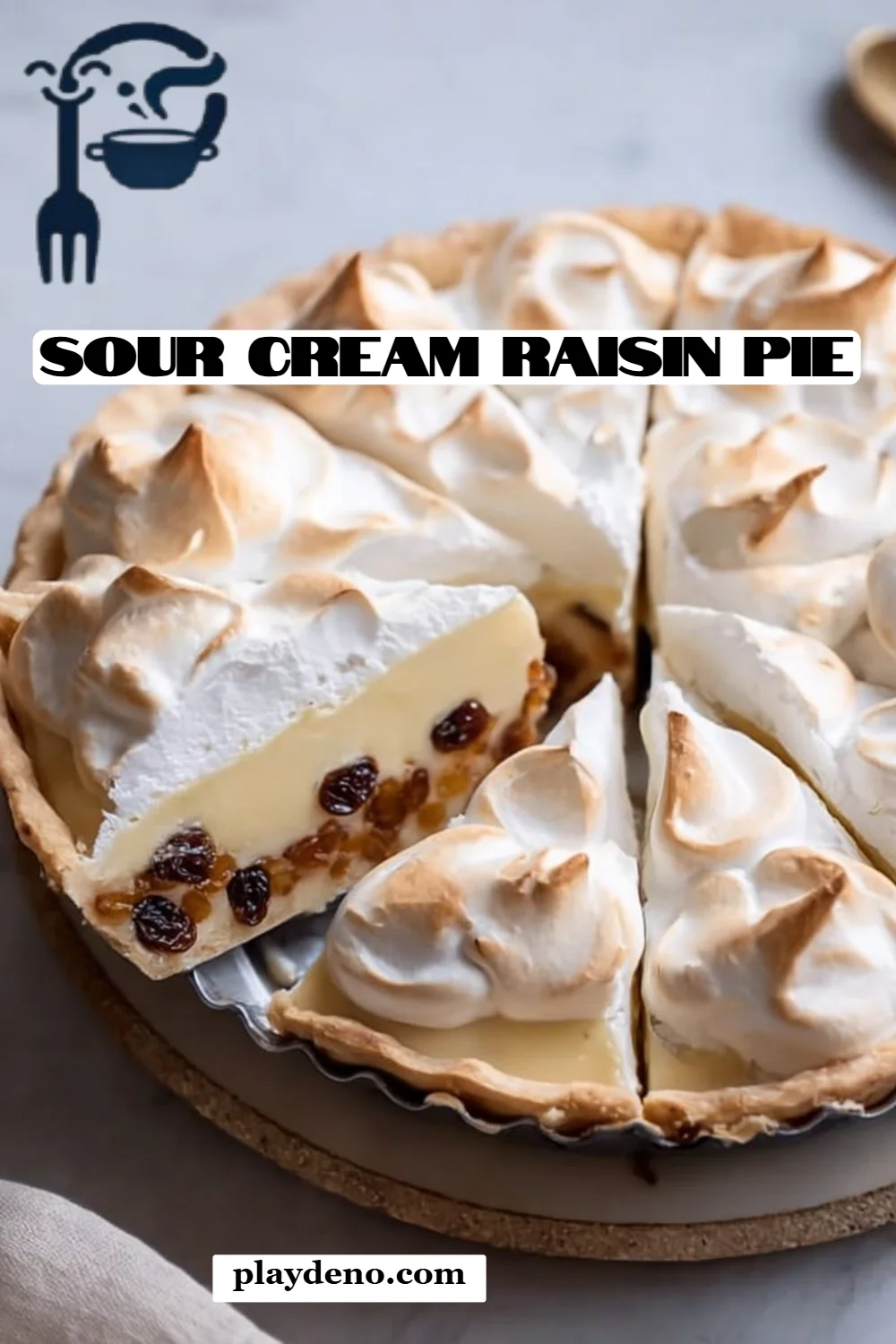 Sour Cream Raisin Pie