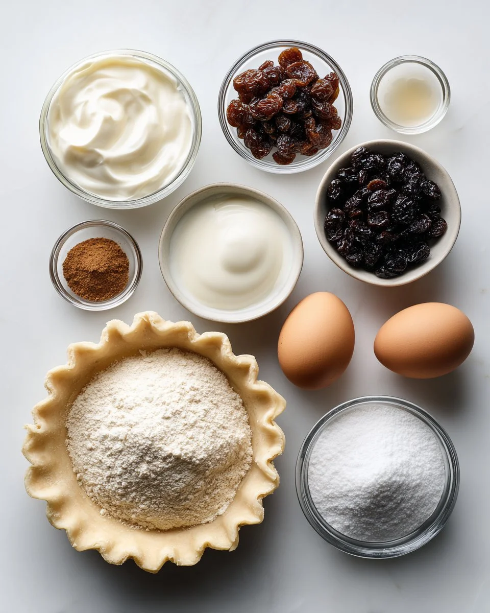 Sour Cream Raisin Pie