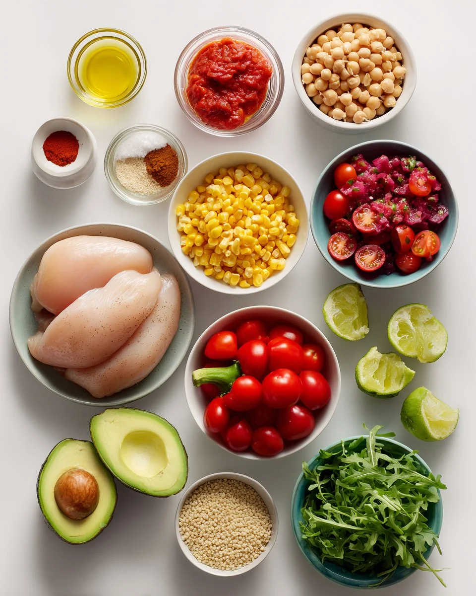 Sriracha Chicken Burrito Bowls