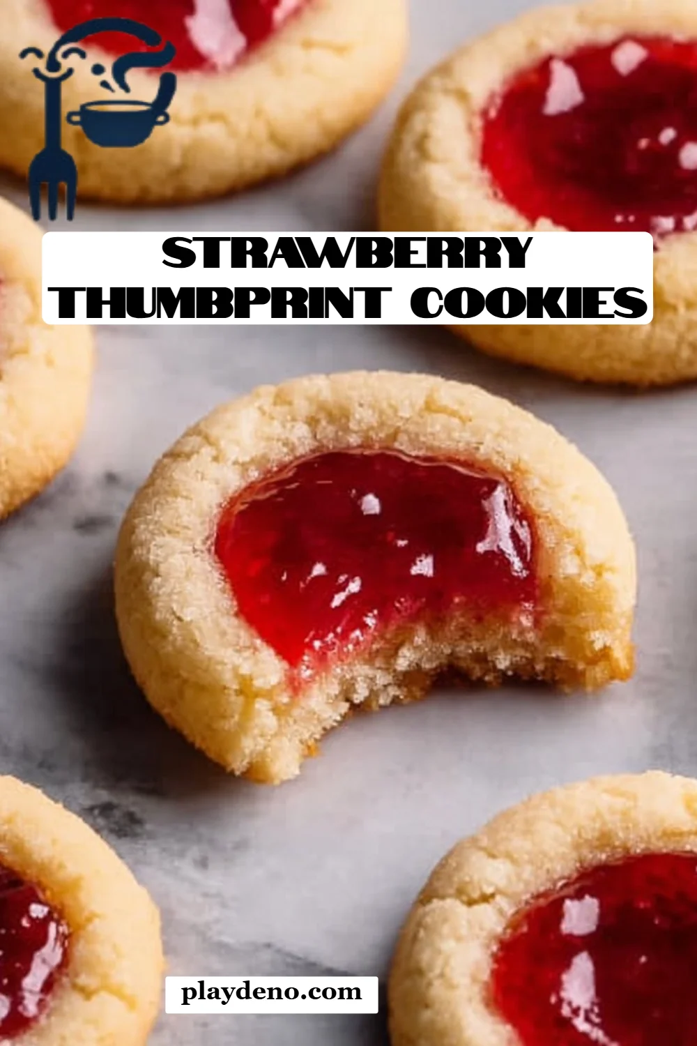 Strawberry Thumbprint Cookies