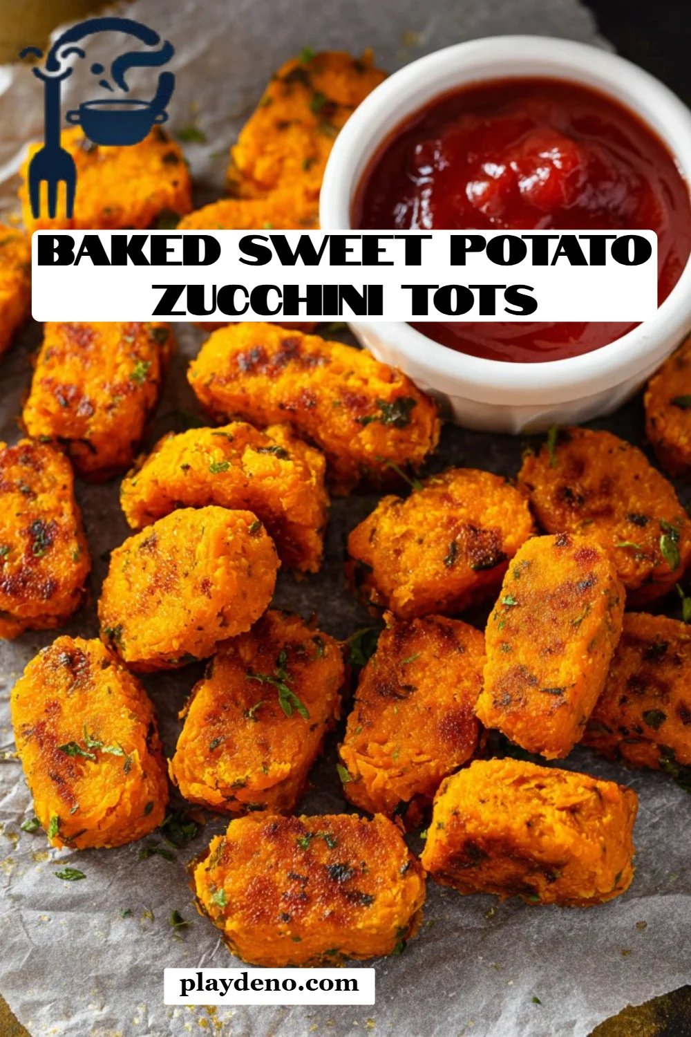 Baked Sweet Potato Zucchini Tots