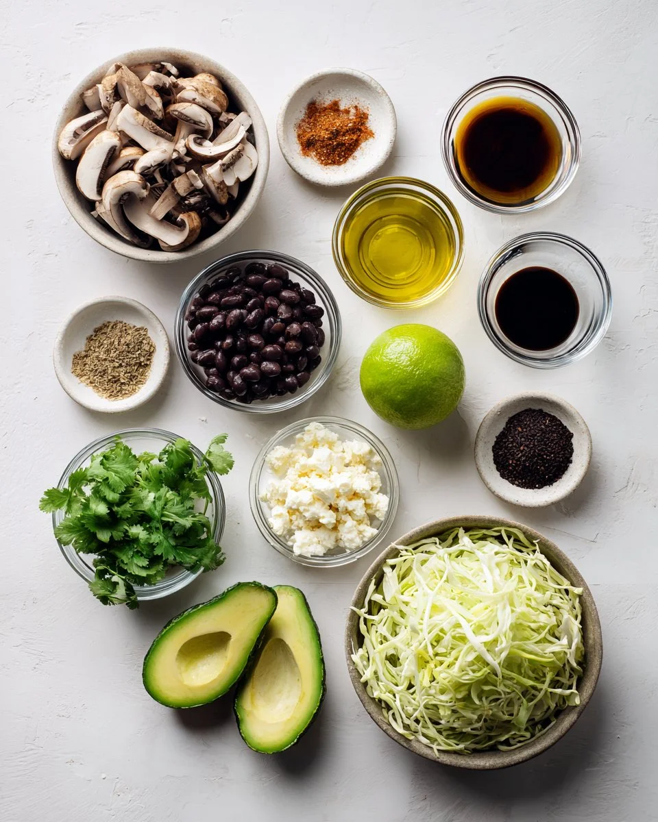 Black Bean Mushroom Tacos