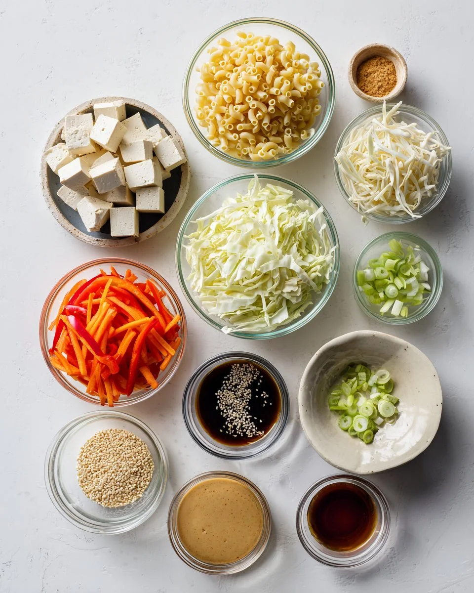 Cabbage Tofu Stir Fry With Spicy Tahini Sauce