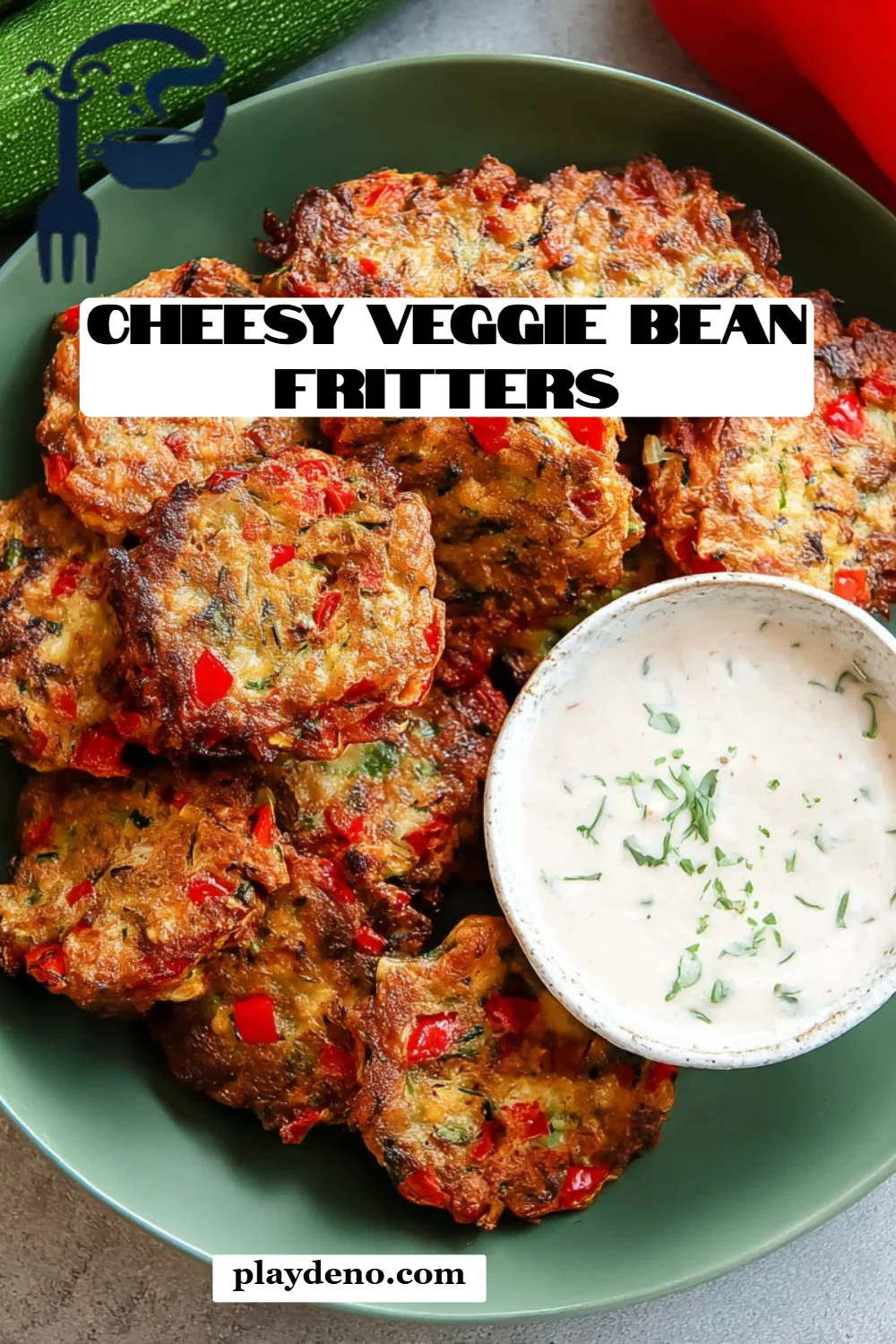 Cheesy Veggie Bean Fritters