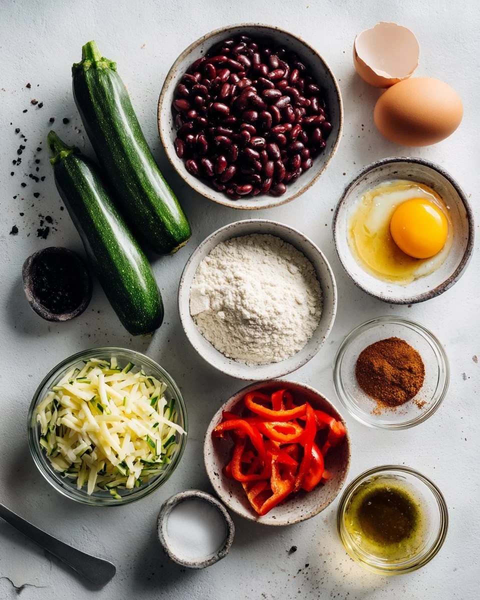 Cheesy Veggie Bean Fritters
