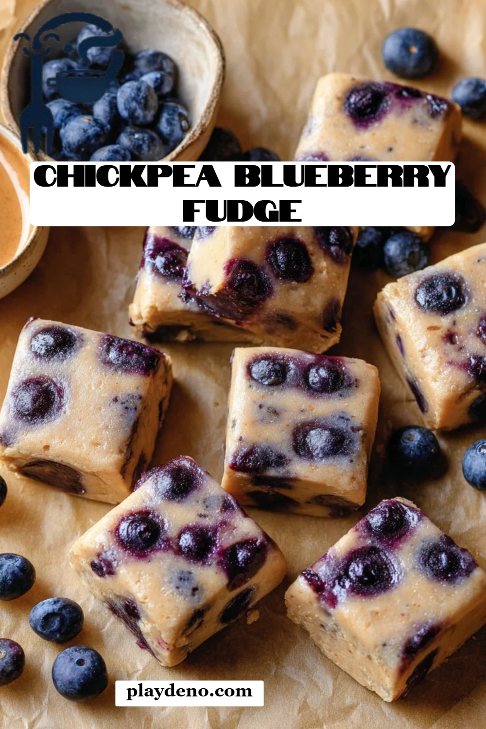 Chickpea Blueberry Fudge
