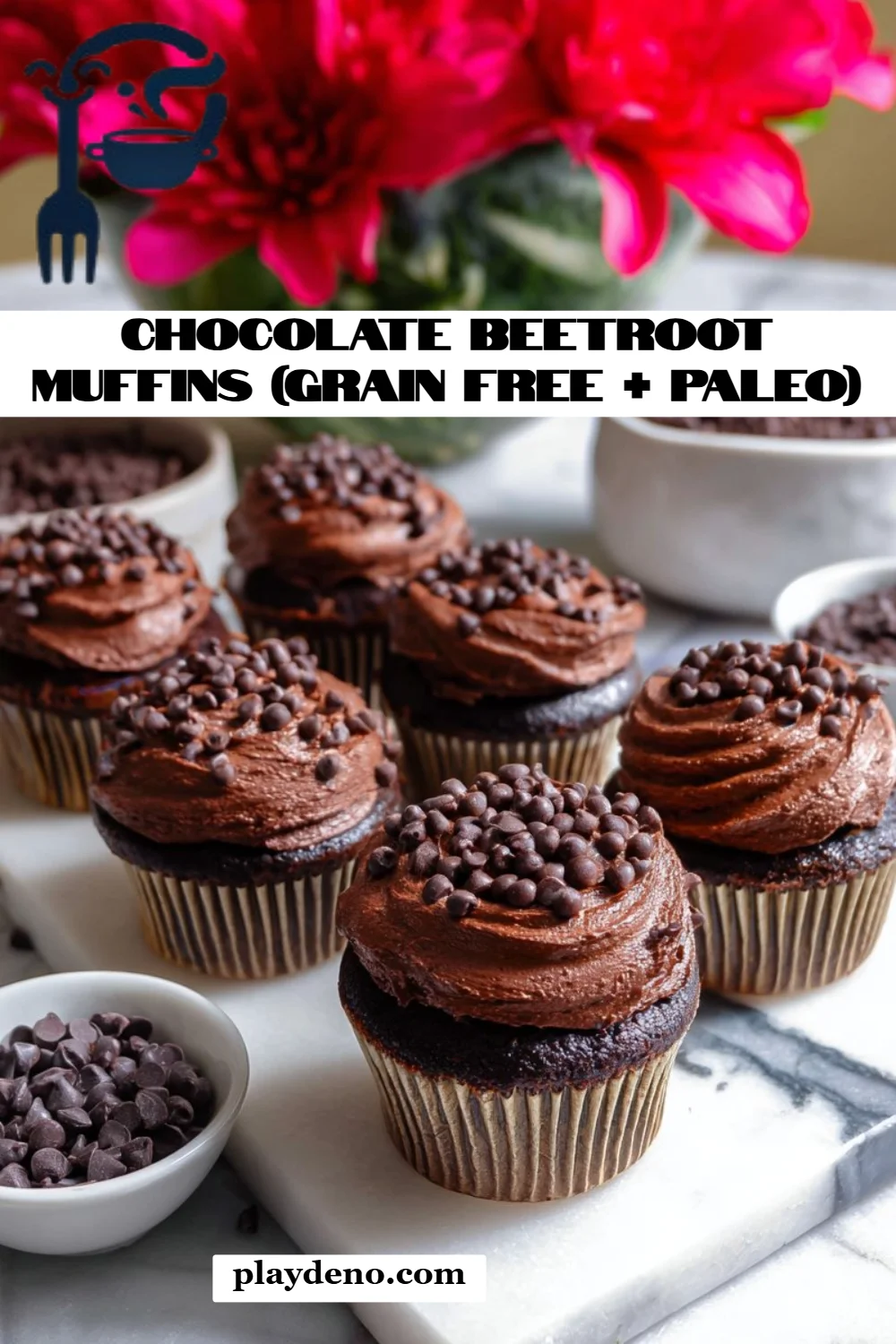 Chocolate Beetroot Muffins (Grain Free + Paleo)