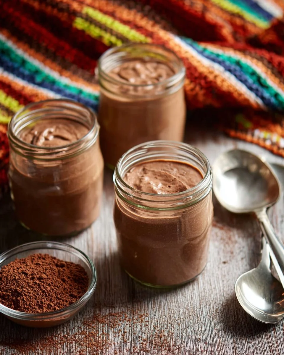 Delicious chocolate chia pudding in a glass with toppings