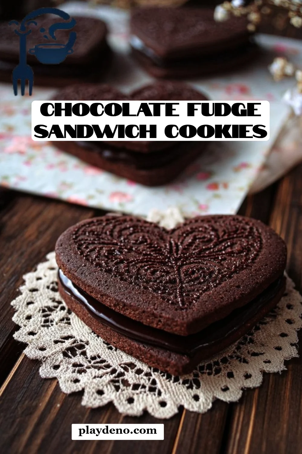 Chocolate Fudge Sandwich Cookies