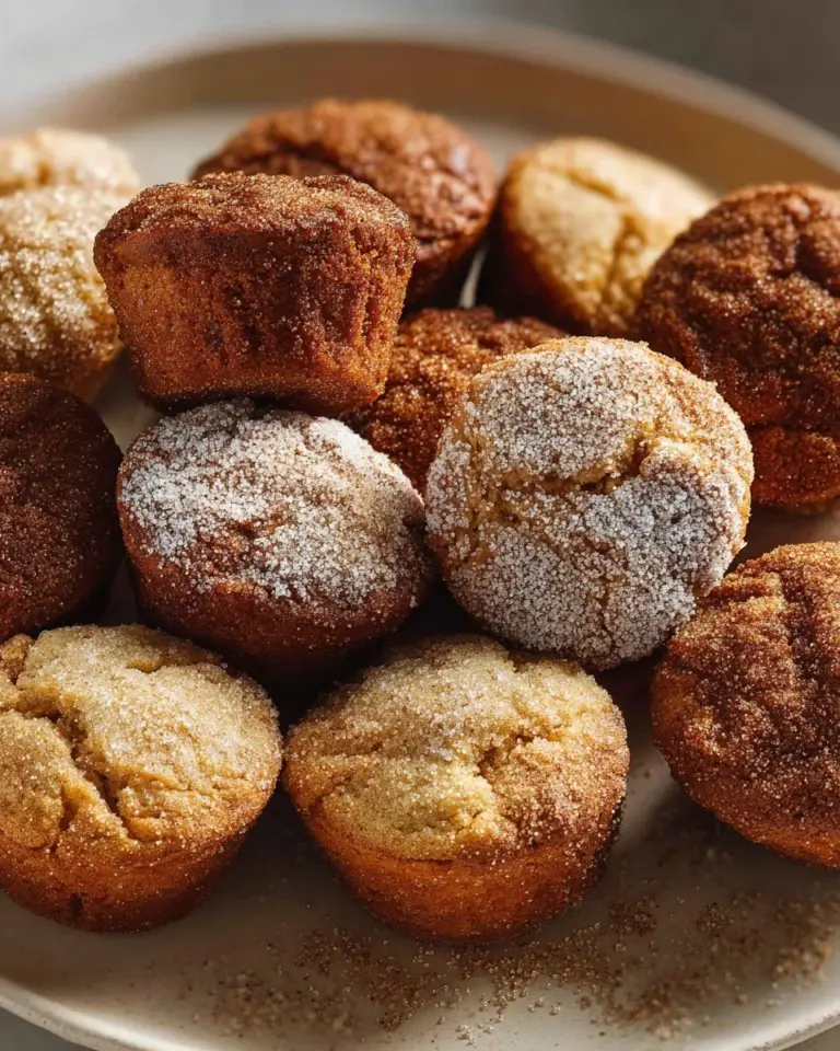 Delicious coconut flour donut holes fresh out of the oven.