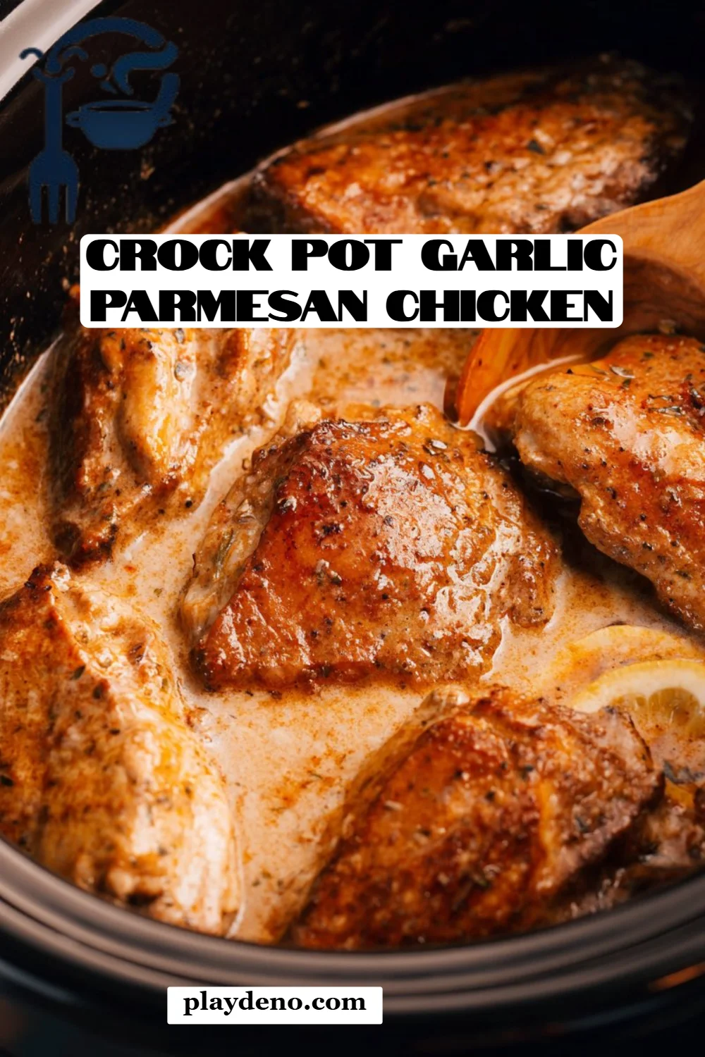 Crock Pot Garlic Parmesan Chicken