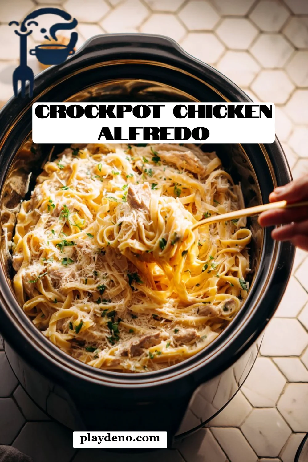 Crockpot Chicken Alfredo