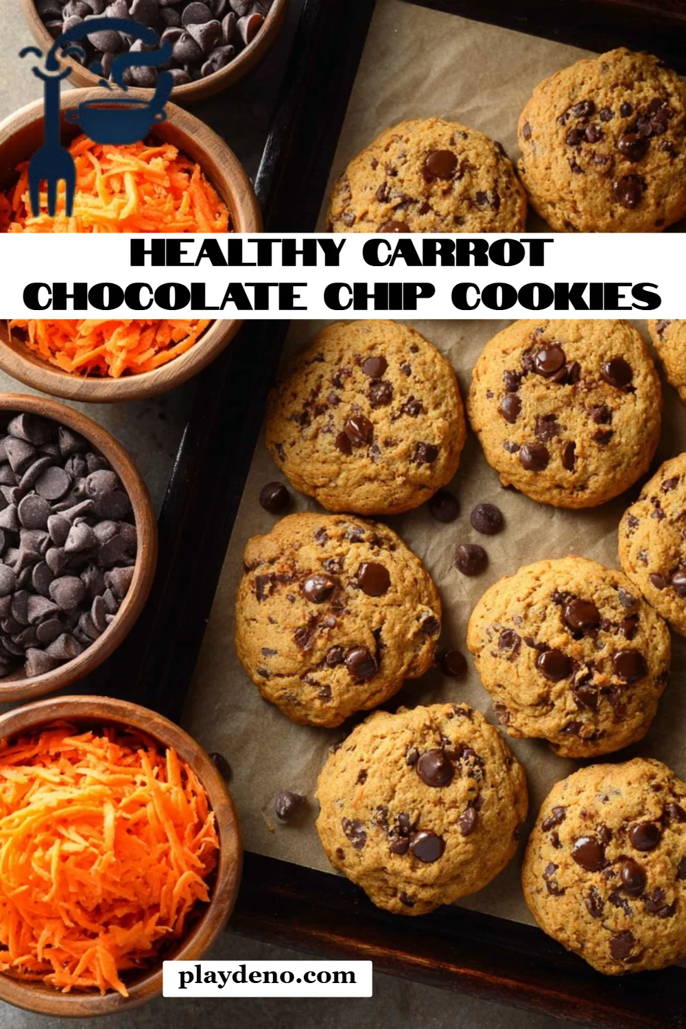 Healthy Carrot Chocolate Chip Cookies