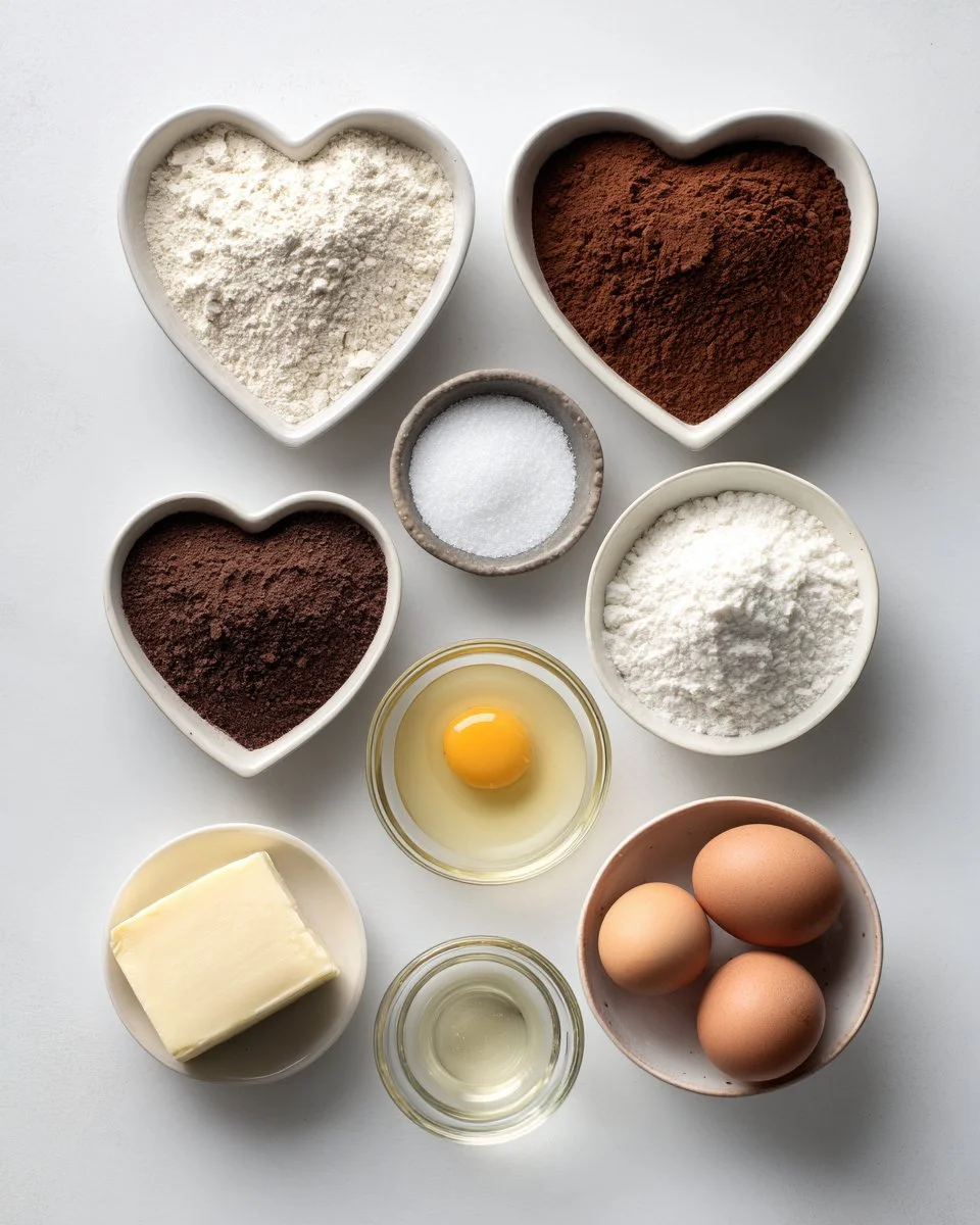 Heart-Shaped Valentine's Cookies (Chocolate Sugar Cookies)