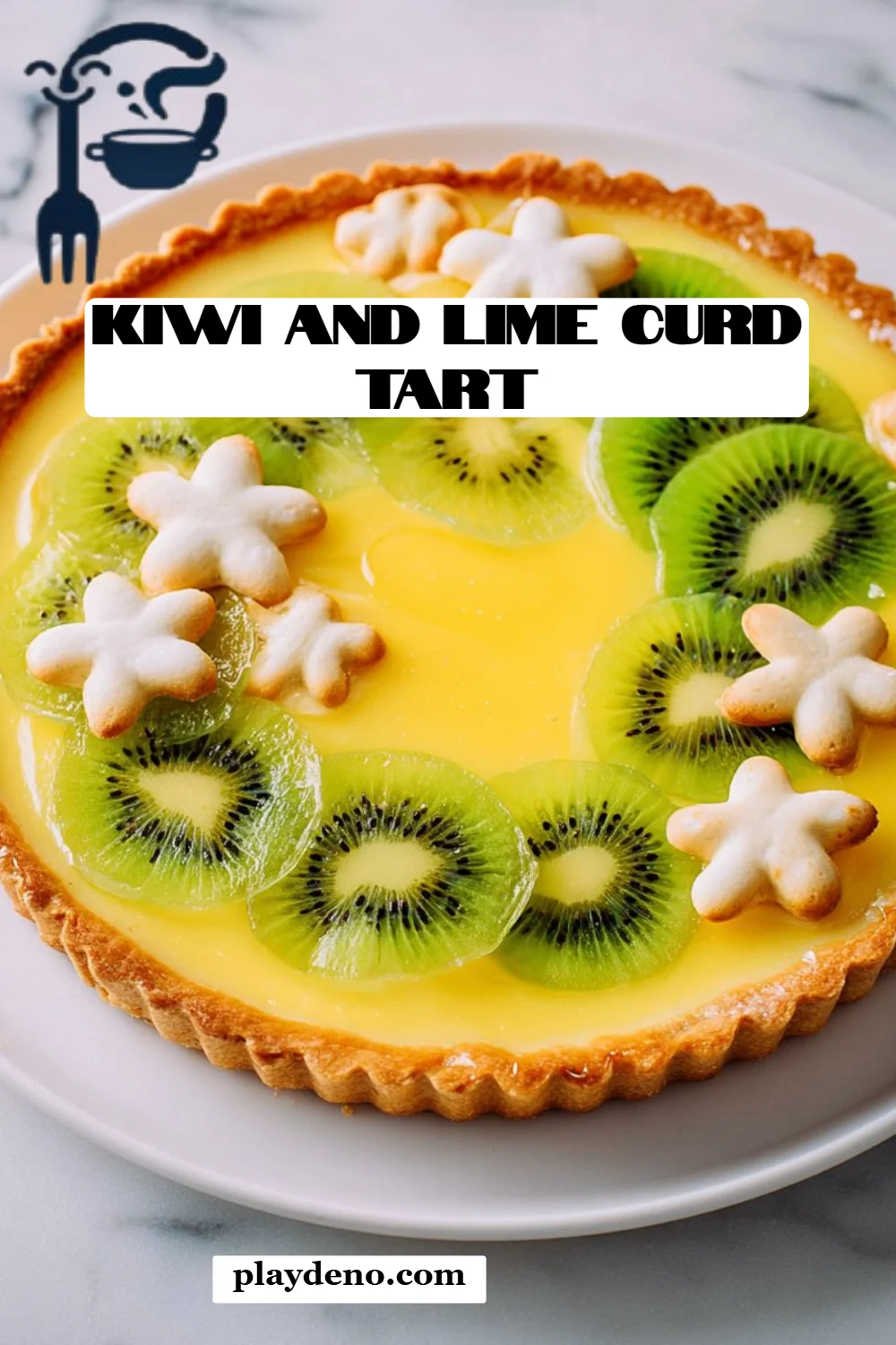 Kiwi and Lime Curd Tart