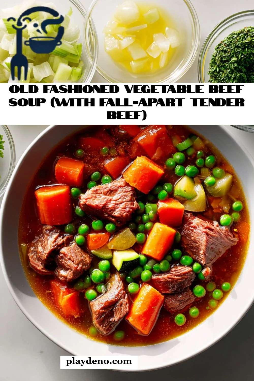 Old Fashioned Vegetable Beef Soup (with Fall-Apart Tender Beef)
