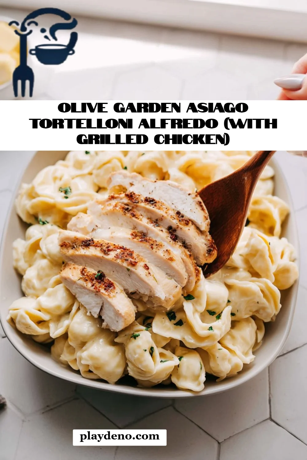 Olive Garden Asiago Tortelloni Alfredo (with Grilled Chicken)