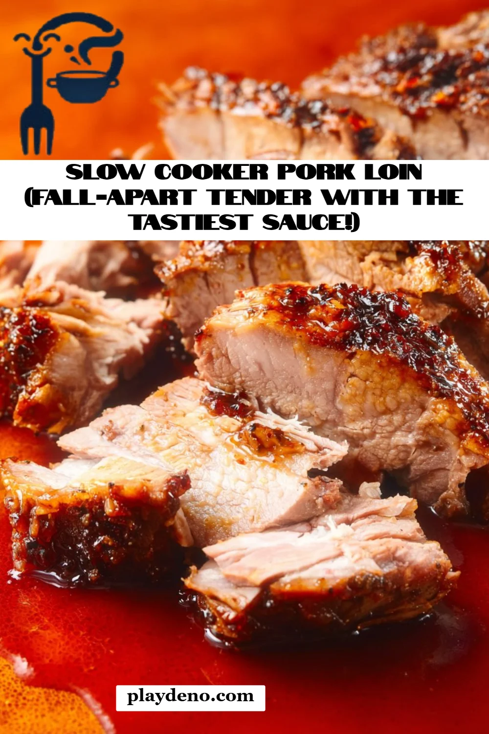 Slow Cooker Pork Loin (Fall-Apart Tender with the Tastiest Sauce!)