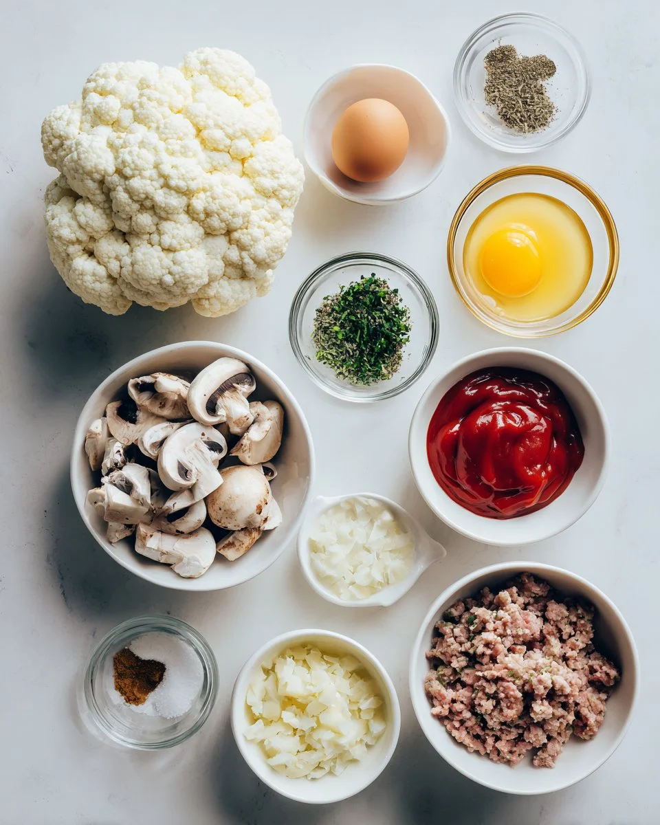 Turkey Cauliflower Meatloaf