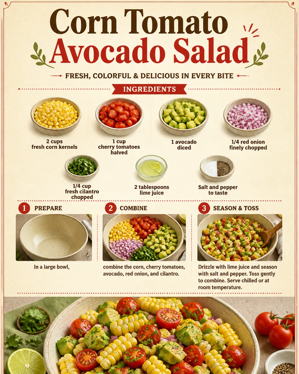 Corn Tomato Avocado Salad