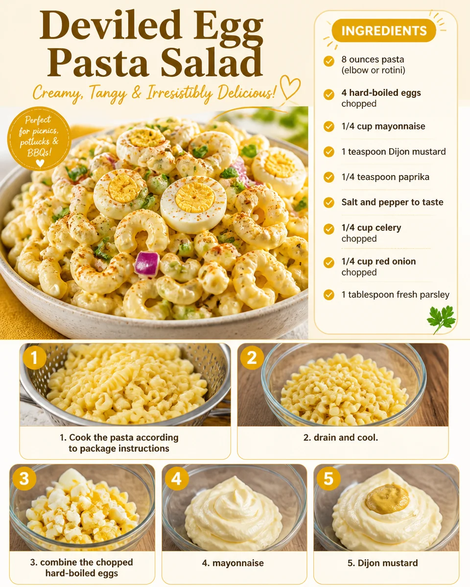 Deviled Egg Pasta Salad