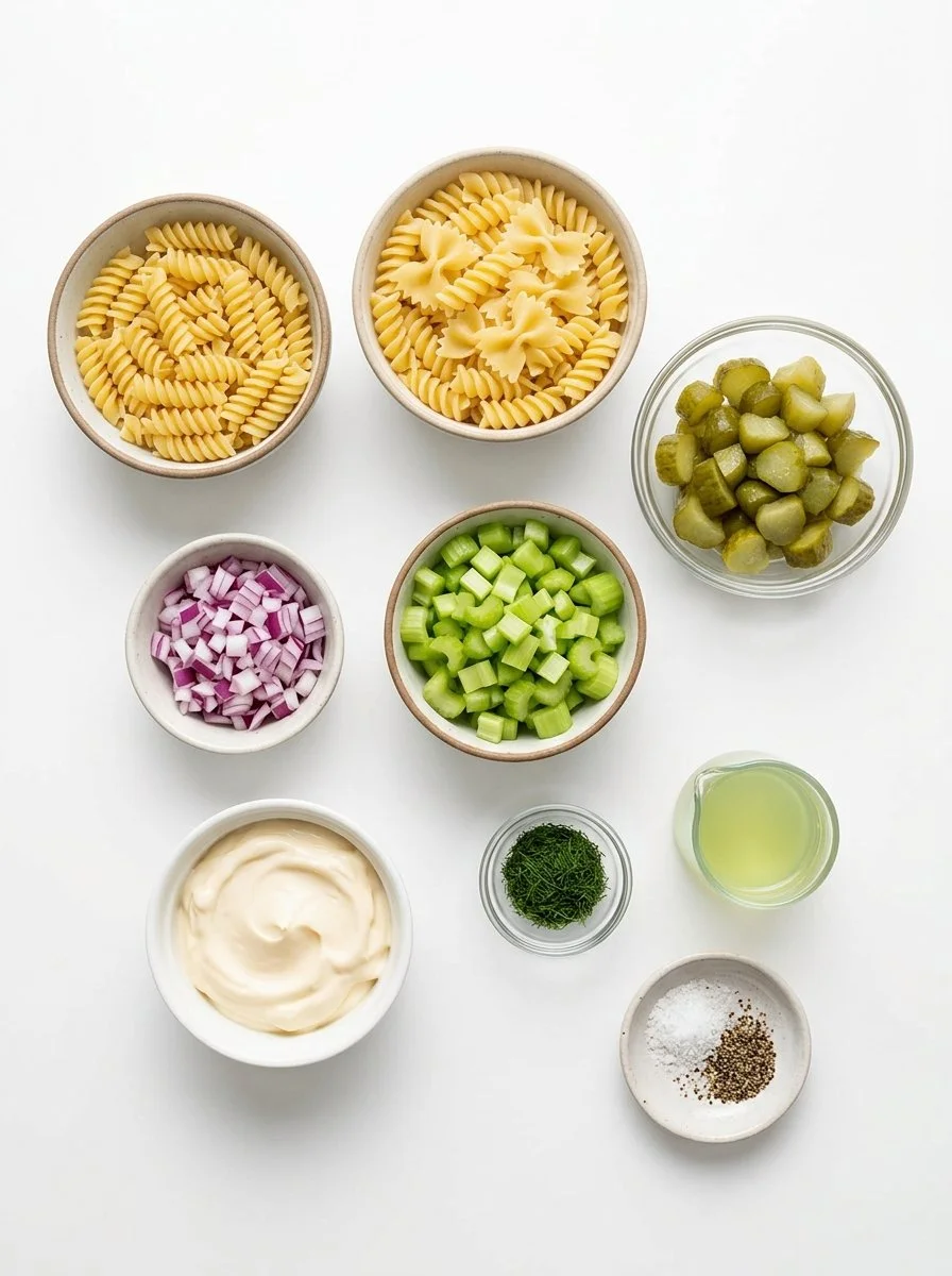 Dill Pickle Pasta Salad