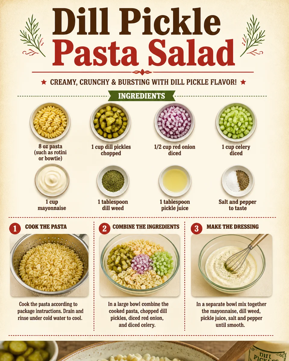 Dill Pickle Pasta Salad