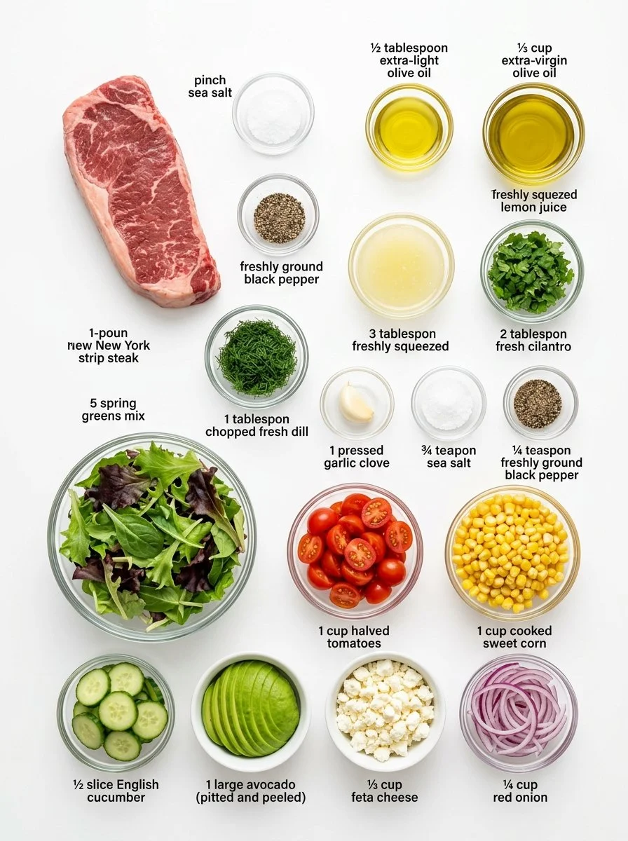 Easy Steak Cobb Salad with Herb Vinaigrette Recipe