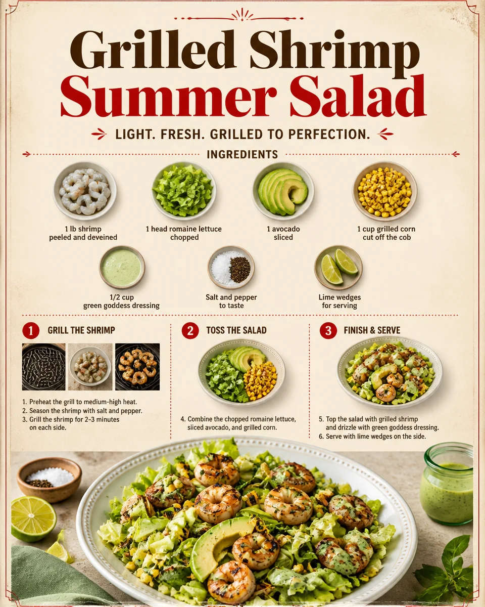 Grilled Shrimp Summer Salad