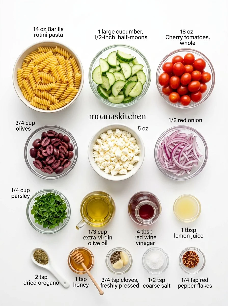 Irresistible Mediterranean Pasta Salad - Moana's Kitchen