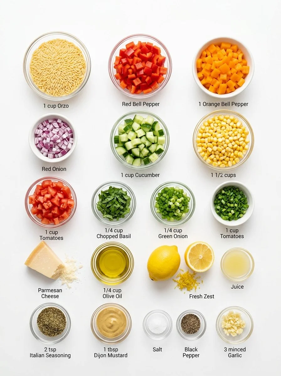 Summer Orzo Pasta Salad
