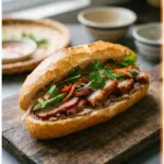 Delicious authentic Pork Banh Mi with fresh ingredients and flavorful toppings